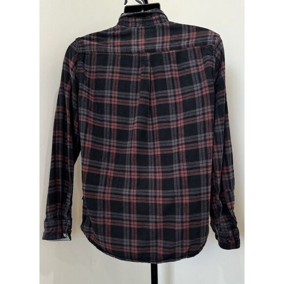 Great Outdoors On The Road Men's Slim Fit Long Sleeve Plaid Button Up Flannel M - Picture 2 of 5